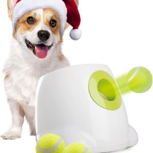 ALL FOR PAWS Automatic Dog Ball Launcher, Interactive Dog Tennis Ball Thrower Machine for Small and Medium Size Dogs, Puppy Fetch Toy, Great Exercise for Dogs with 3 Balls, Mini Version