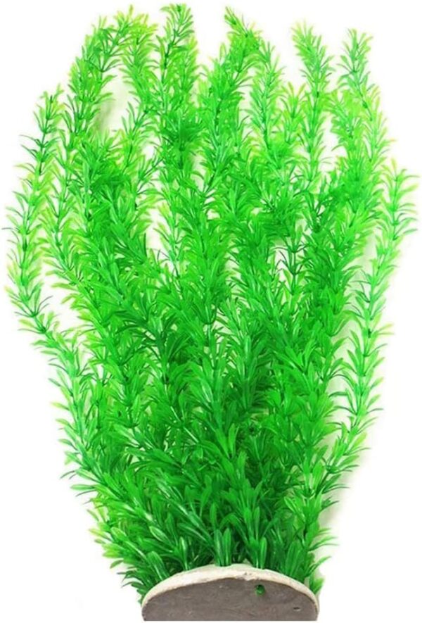 Awlstar Large Green Grass Cluster Lifelike Artificial Aquarium Plants Fish Tank Plastic Plants 22 Inch Tall (T0072)