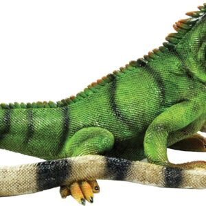 Michael Carr Designs BFG Supply Iguana S Reptile Collection Outdoor Lizard Figurine for gardens, patios and lawns (80059), Green, Medium