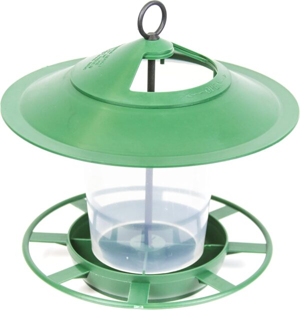 Etree Hanging Lantern Bird Feeder - The Ideal Small Bird Seed Feeder (Green)