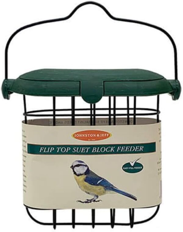 Flip Top Suet Block Feeder x 1 Plastic Wild Bird Feederr SMF