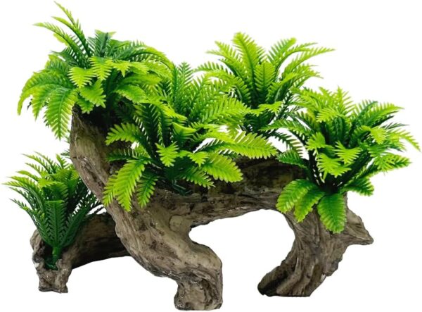 Smoothedo-Pets Fish Tank Decorations Aquarium Decoration Rock Caves Shrimp Cichlid Hiding Breeding Spawning Aquarium Plants Ornaments (Coconut Leaf/Wood)