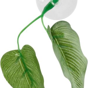 Vanyibro Betta Fish Rest Leaf,Artificial Plant Leaf,Lifelike Aquarium Plants for Betta Fish Playing