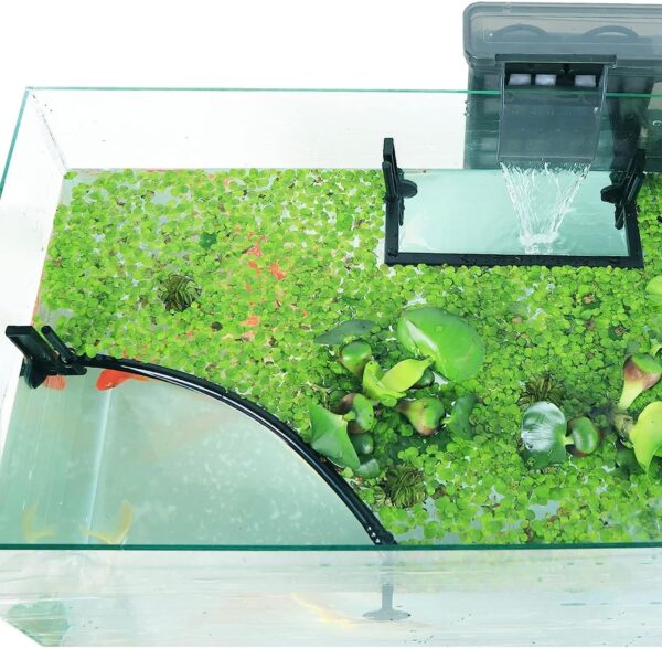 WANHUHOU Aquarium Floating Plant Corral, Adjustable Aquarium Plant Holder with Height with Water Level, Fish Tank Accessories for Framed and Frameless Aquariums