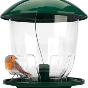 Wildlife Friend - XXL Bird Feeder - 4 L Capacity for Seeds - Bird Feeding Station For Small and Wild Birds, Titmouse, Sparrows and Other Garden Birds - Hanging Bird Feeder-squirrel proof bird feerder