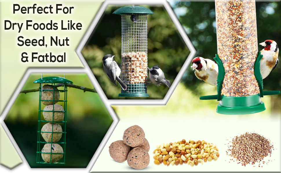 Metal Bird Feeder,Feeding Station,Mesh Squirrel Feeder,Bird Feeding for Garden,Small Birds Garden