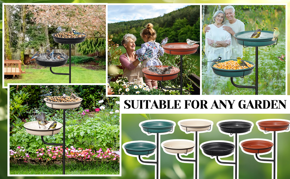 Garden Bird Feeder Bird Bath Bowl