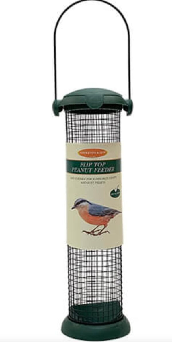 *NEW* Flip Top Peanut Feeder Tall x 1 Plastic Wild Bird Feederr SMF