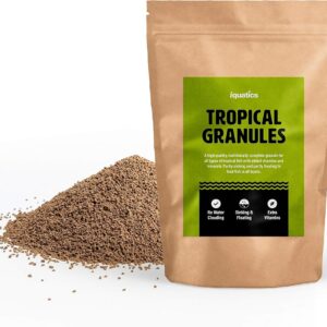 iQuatics Perfectly Balanced Nutritional Tropical Fish Food Granules Medium for all Tropical Fish - 300G