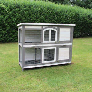 Rabbit Small Pet Hutch Archie Little Croft House and Outdoor Run, Modern, Easy to Clean, Durable