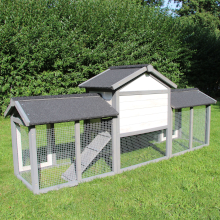 Bramble XL Rabbit Hutch, Guinea Pig Home. Image shows back view of hutch.Flat packed easy assemble