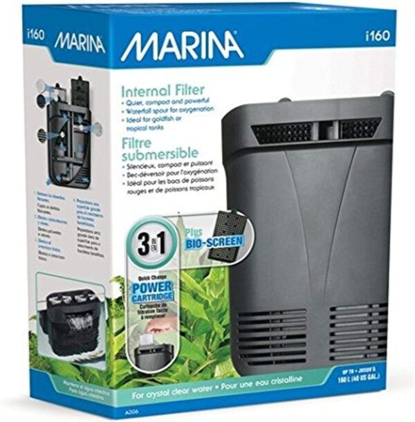 Marina Internal Filter i160 for aquariums up to 160 L,Black,Large