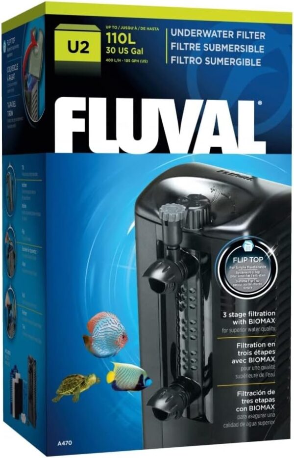 Fluval U2 Underwater Aquarium Filter 110 Litre (30 US Gal)