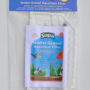 Supa 17 inch by 9 inch Bow Front Under-Gravel Aquarium Filter, Suitable For Tropical, Marine or Cold Water Aquariums/Fish Tanks, Made In The UK,