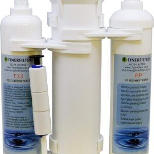 Finerfilters Reverse Osmosis Aquarium Compact Water Filter System 3 Stage Tropical Fish, Discus, Marine, Available With 50,75 or 100 GPD Membrane (50 GPD)