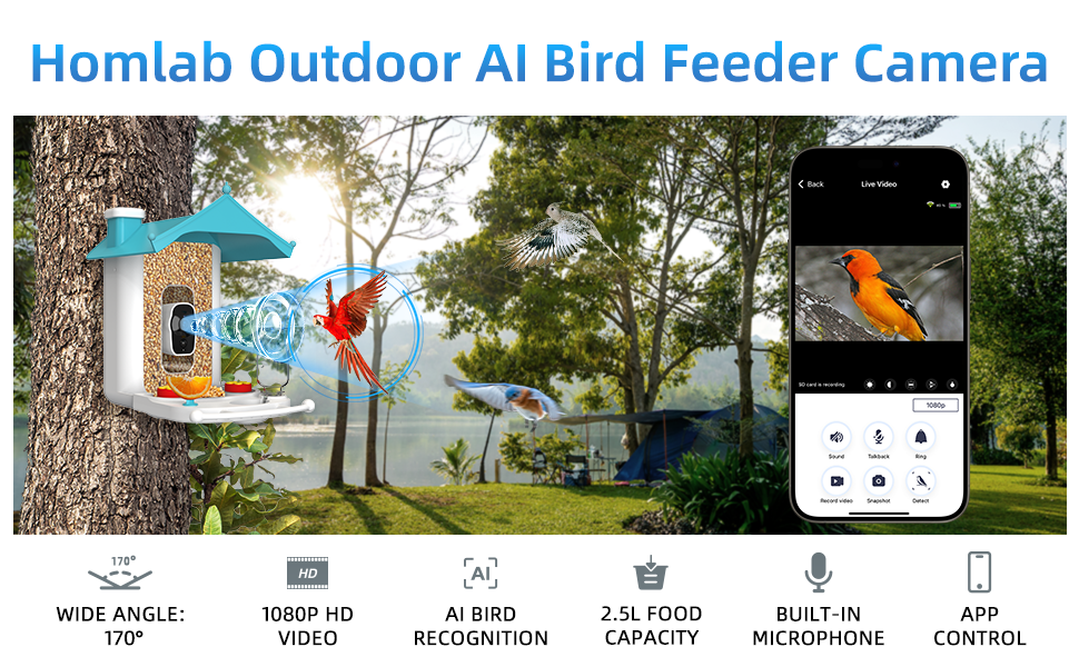 smart bird feeder camera