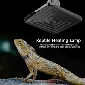 POFET Ceramic Heat Lamp, Black Infrared Ceramic Bulb Emitter Reptile Pet Incubator Brooder for Snake Lizard Turtle Frog 220V-230V(250W)