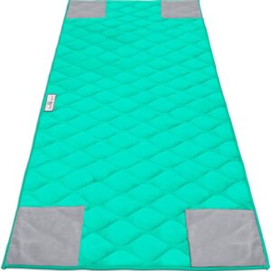 Paw Inspired PopCorner Guinea Pig Cage Liners | Washable Fleece Bedding or Pet Bed Mat for Small Animals | Super Absorbent Pee Pad with Reinforced Corners and Waterproof Bottom (C&C 2x5, Green)