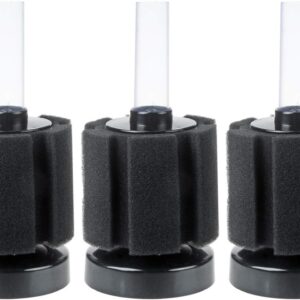 Saim XY-2835 Fish Tank Aquarium Mini Cylinder Soft Biochemical Sponge Filter 3Pcs Black