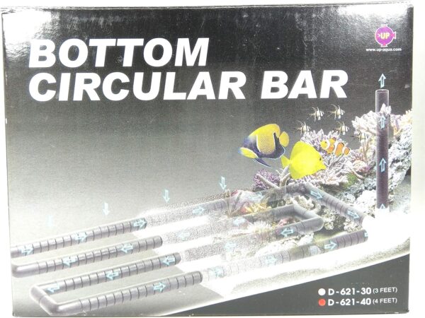 UP Aqua Undergravel Filteration Bottom Circular Bar 45.3"x 9.6" / 33.5''x 9.6'' Under Gravel Filter Tube for Aquarium Equipment (4 feet)